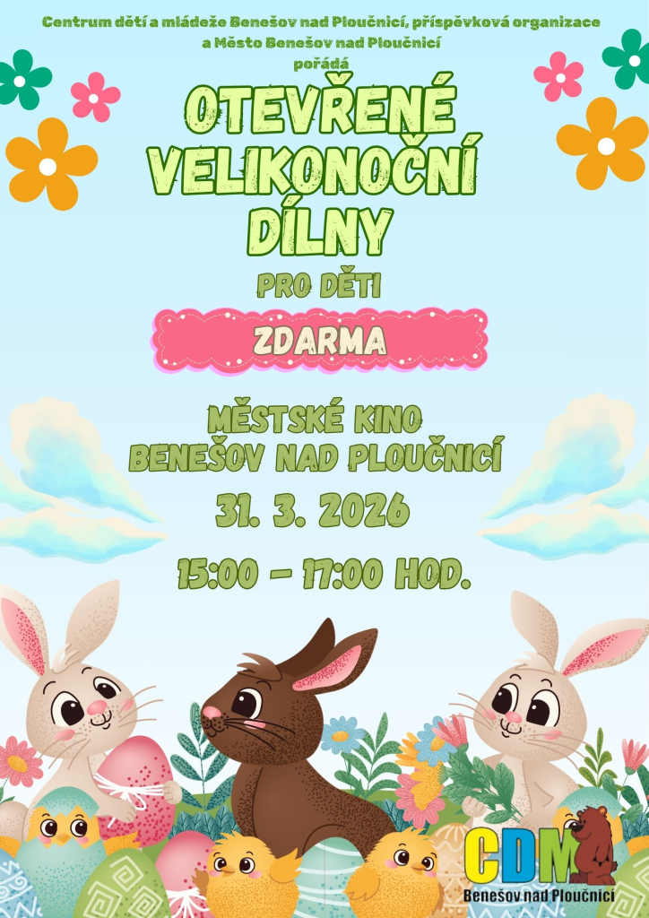 Otevřené velikonoční dílny pro děti 30.3.2026