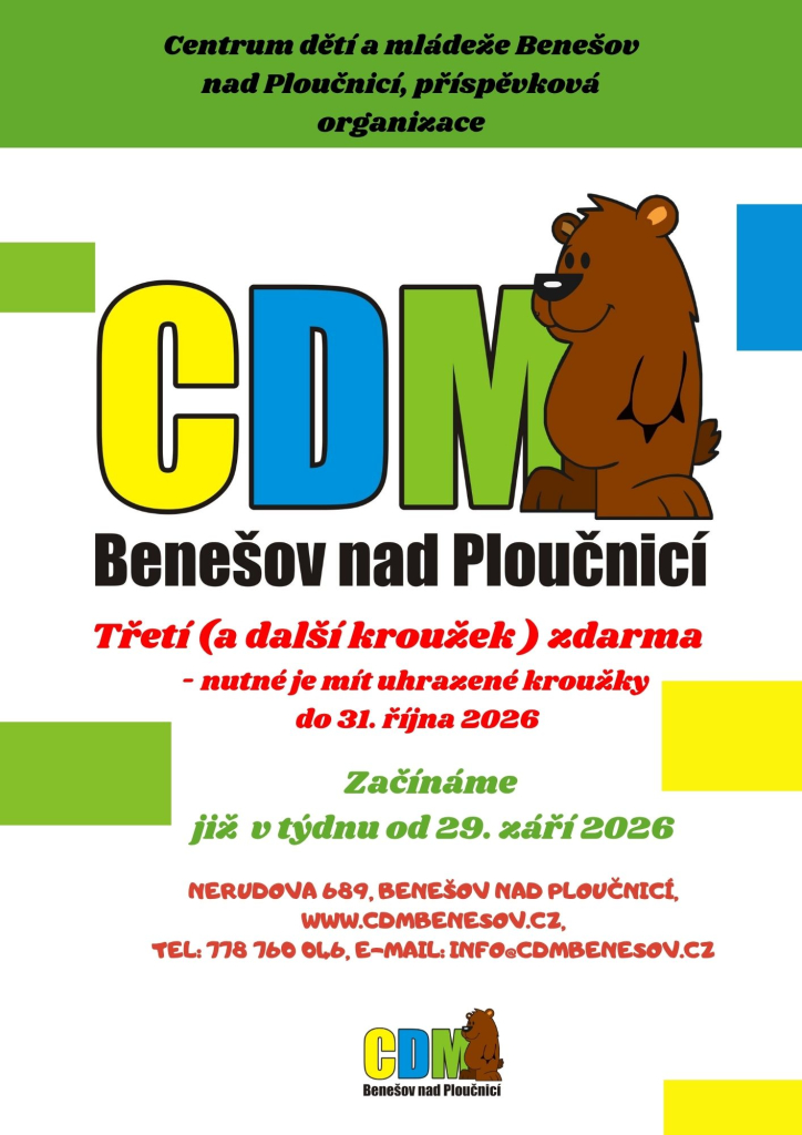 Nabídka kroužků na školní rok 2026/2027