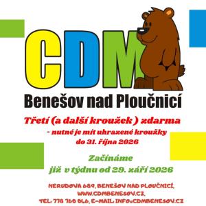Nabídka kroužků na školní rok 2026/2027